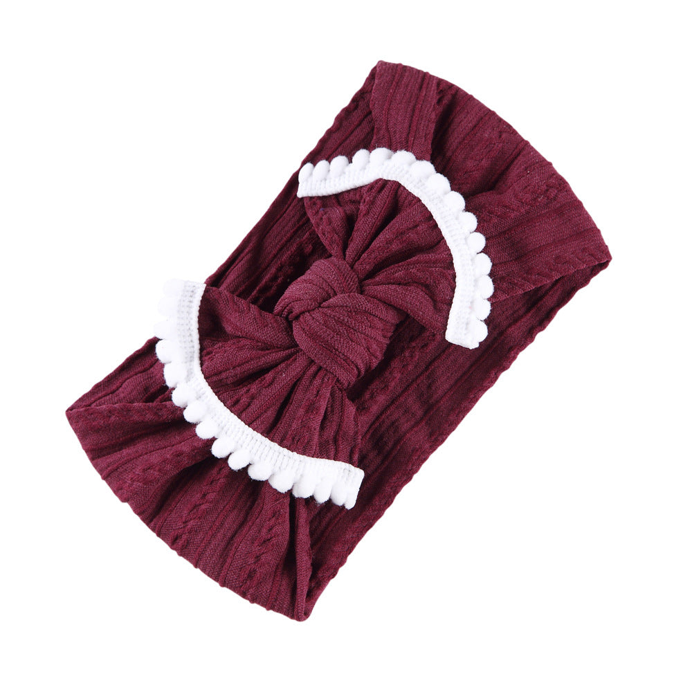 Wholesale Hair Ball Bow Nylon Children's Headbands